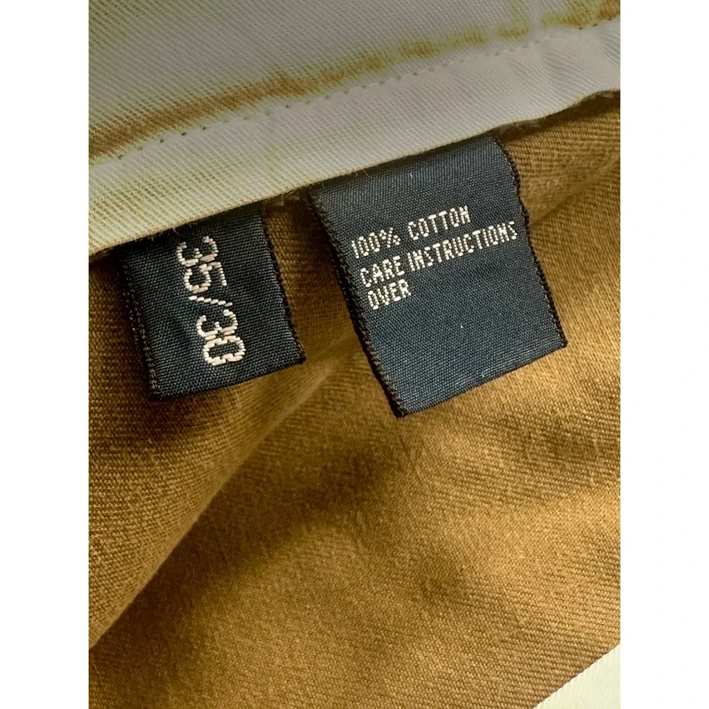 Vintage Polo Ralph Lauren Prospect Pants Mens 35x30 Brown Straight Leg Y2K